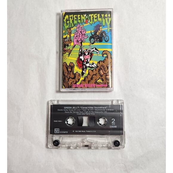 Green Jelly Cereal Killer Soundtrack Tested Cassette (BMG, 1993) Pre-owned - Picture 5 of 6